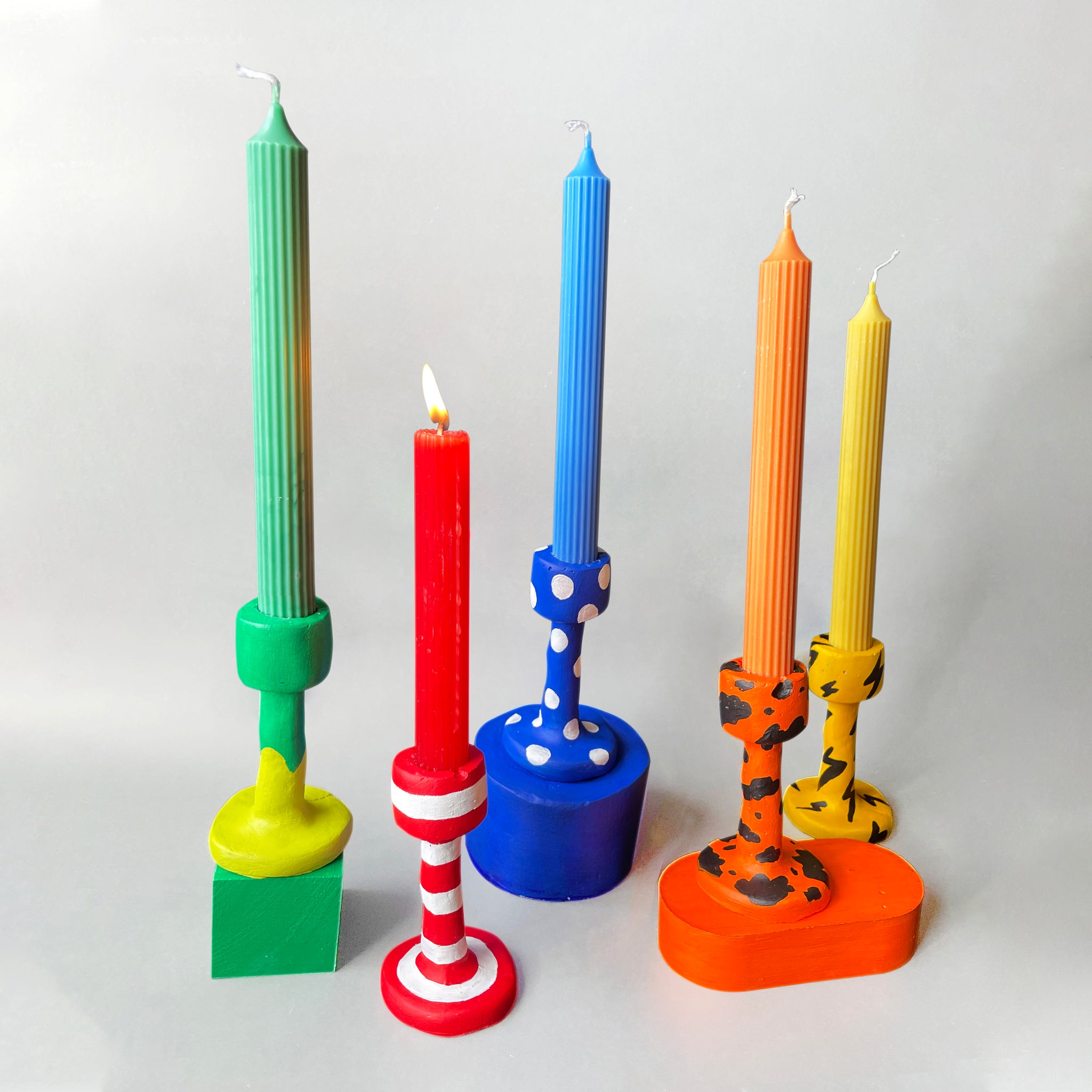 Funky Candle Holder & Candle