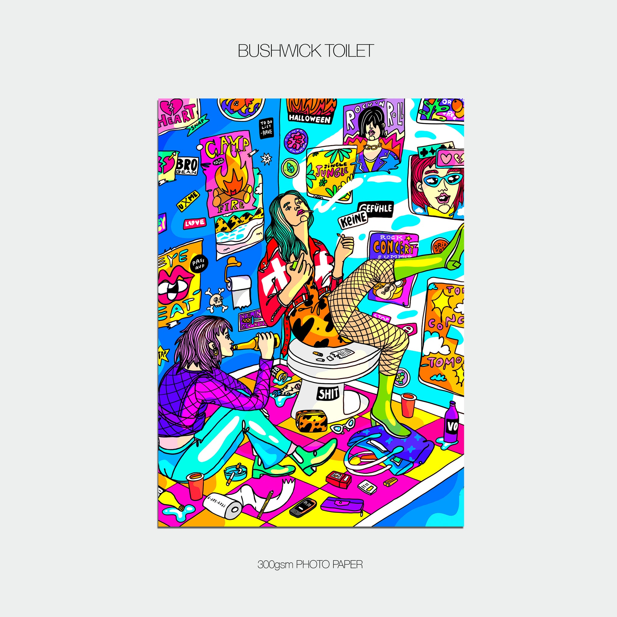 Bushwick Toilet Print
